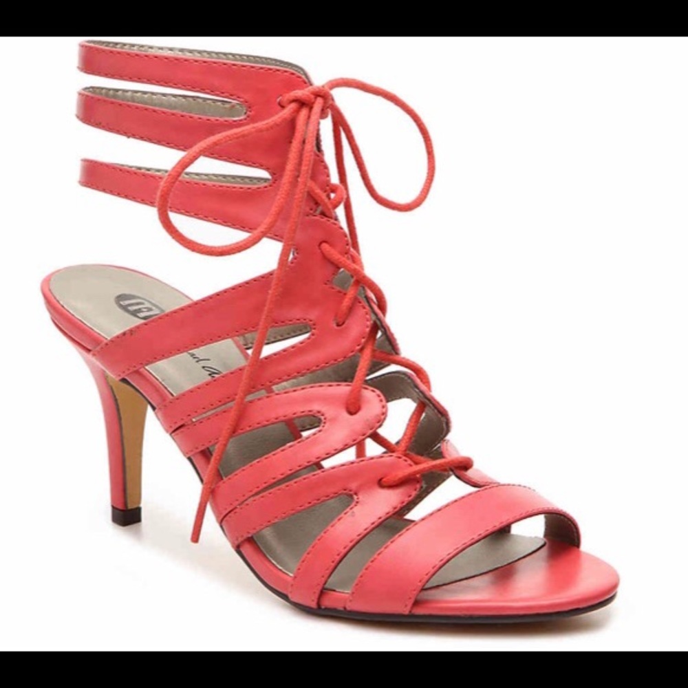 Michael Antonio France Lace Up Wedge Sandal NEW